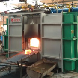 貫通式蓄熱加熱爐